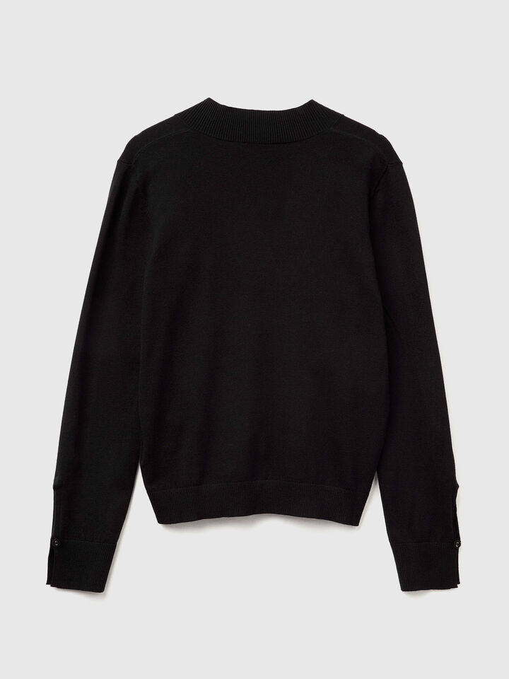 V NECK SWEATER L/S Damen image number 6